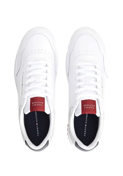 Tommy Hilfiger Basket Core Leather Shoes White Gum Men TOMMY HILFIGER | Sneakers | FM0FM05927-0GY